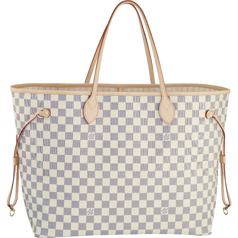 7A Replica Louis Vuitton Neverfull GM Damier Azur Canvas N51108 Handbags - Click Image to Close